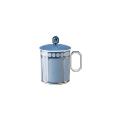Swarovski x Rosenthal Becher mit Henkel mit Deckel