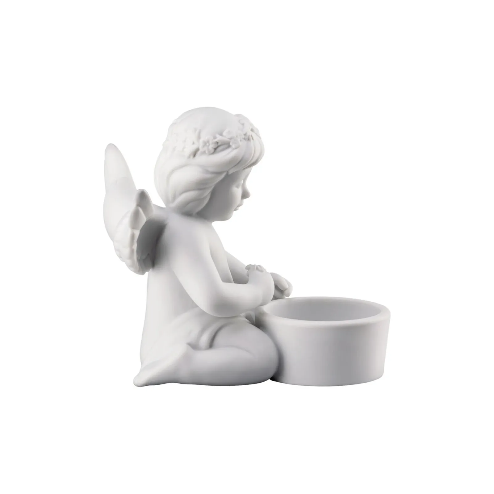 Hot Rosenthal Engel mit Blumenkranz