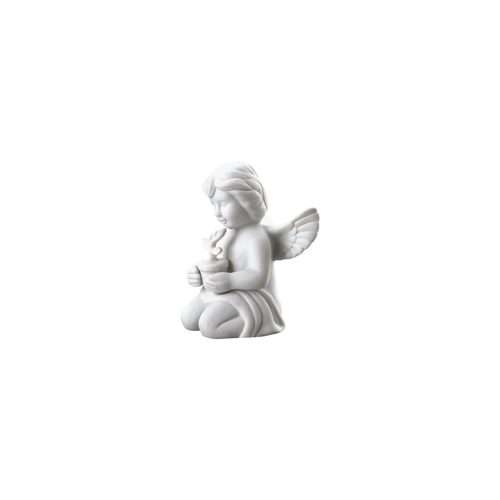 Online Rosenthal Engel mit Blumentopf