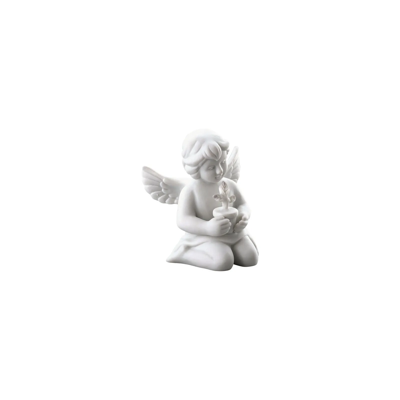 Online Rosenthal Engel mit Blumentopf