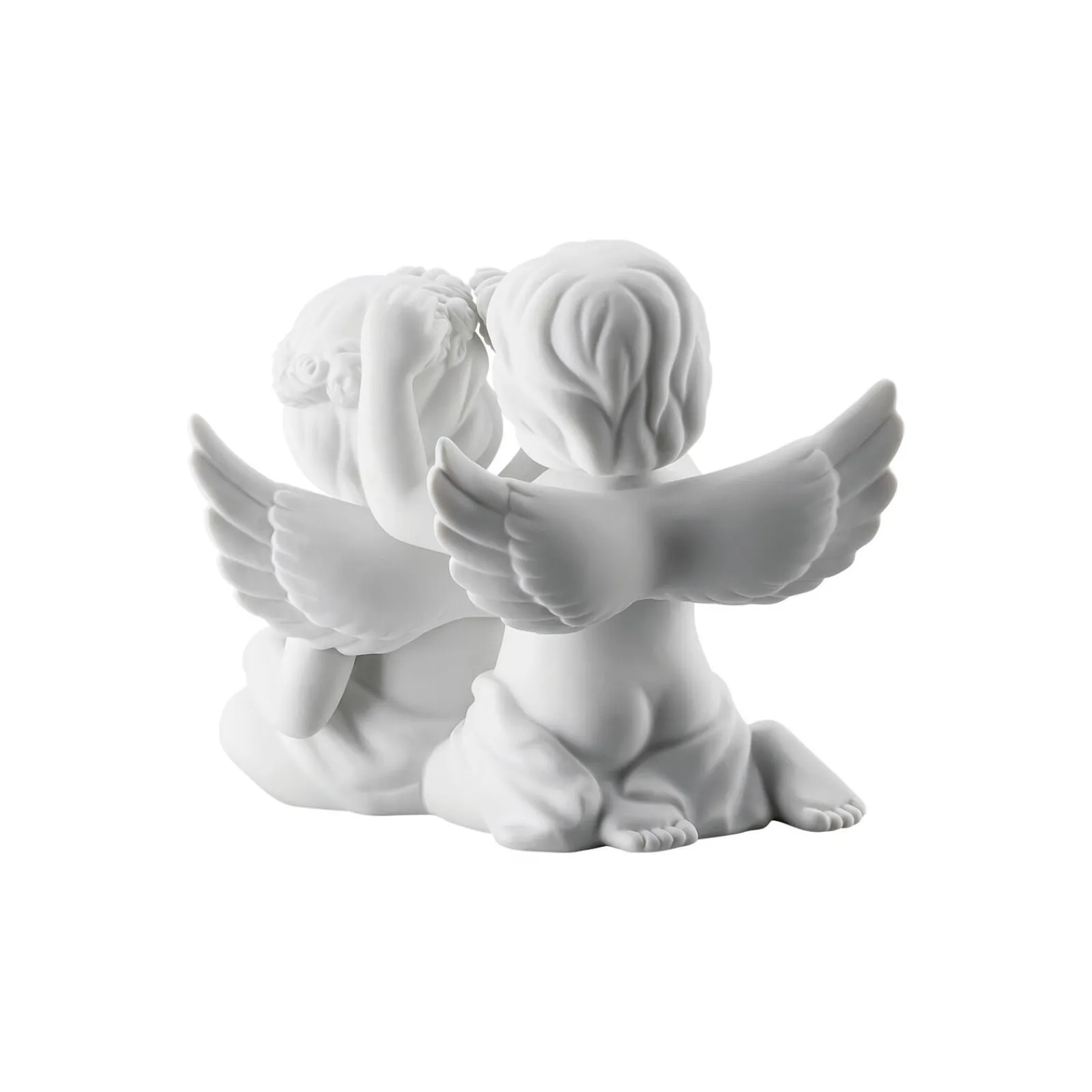 Rosenthal Engelpaar mit Blumenkranz