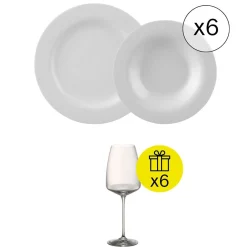 Sale Rosenthal Ikonisches Tafelservice für 6, 12-tlg. Geschirr-Set mit Geschenk