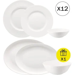 Outlet Rosenthal Klassisches Tafelservice für 12, 36-tlg. Geschirr-Set mit Geschenk