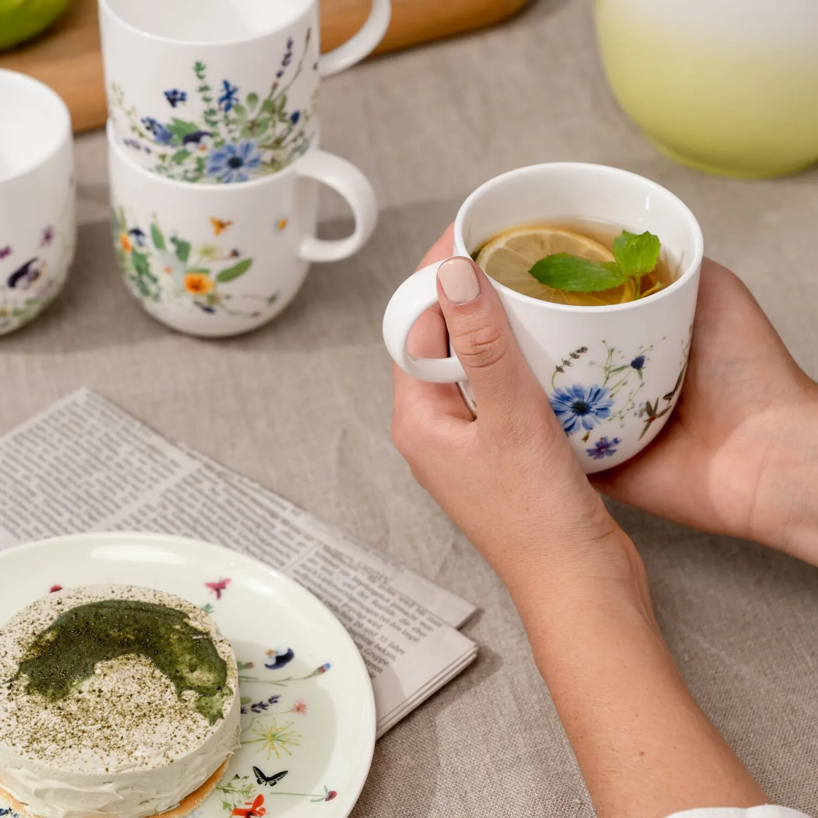 Clearance Rosenthal Set 4 Becher mit Henkel