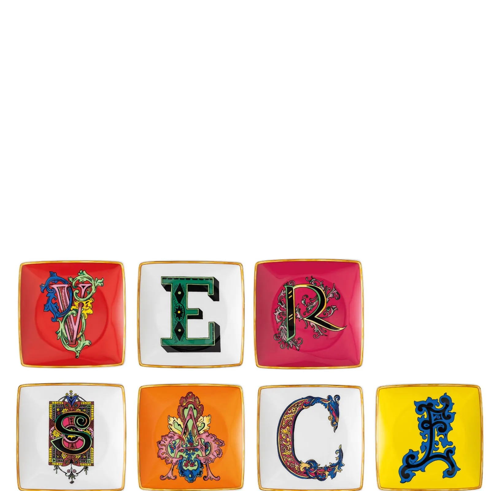 Sale Versace Set 7 Schälchen quadr. 12 cm flach