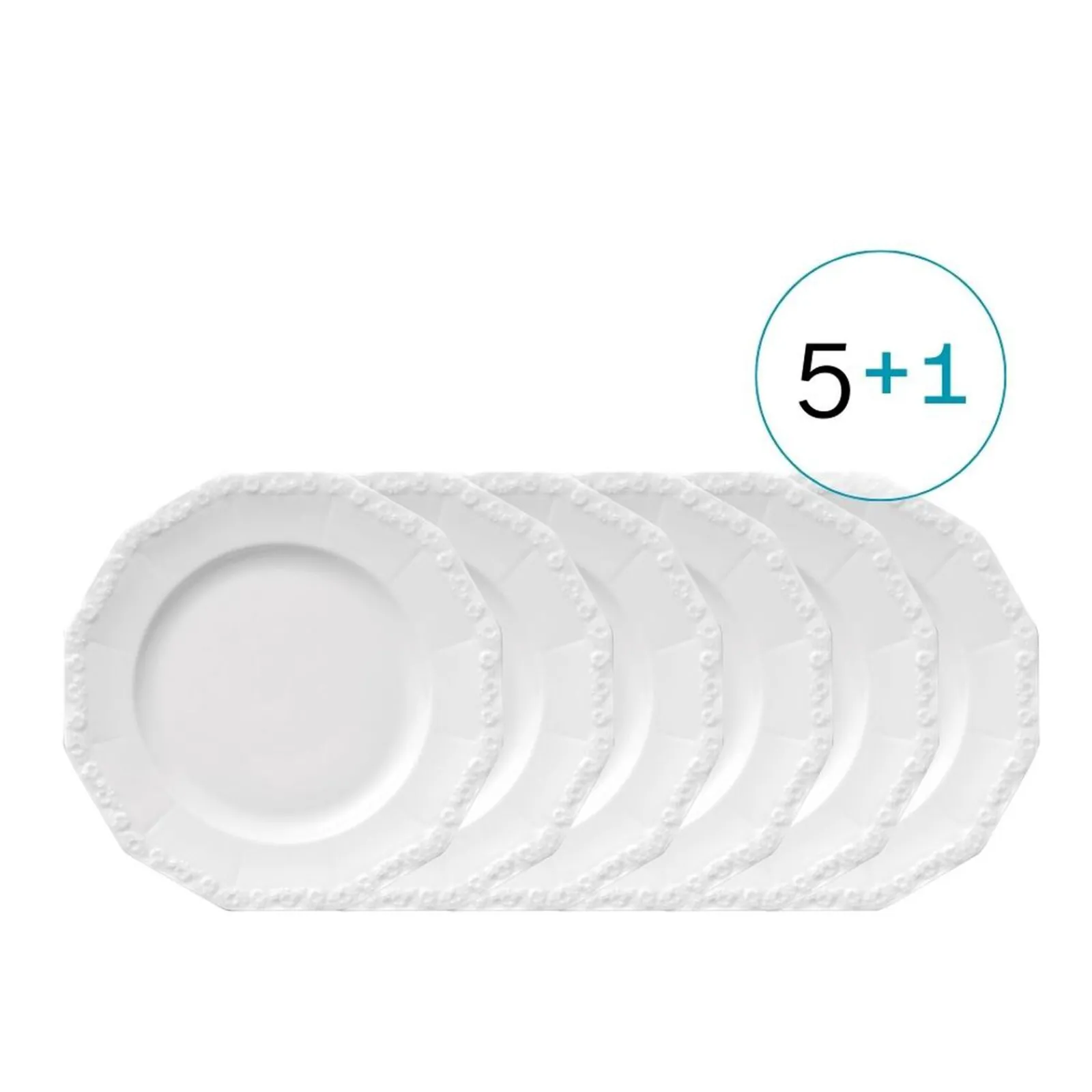 Clearance Rosenthal 5+1-Set, 6 x Frühstücksteller 21 cm