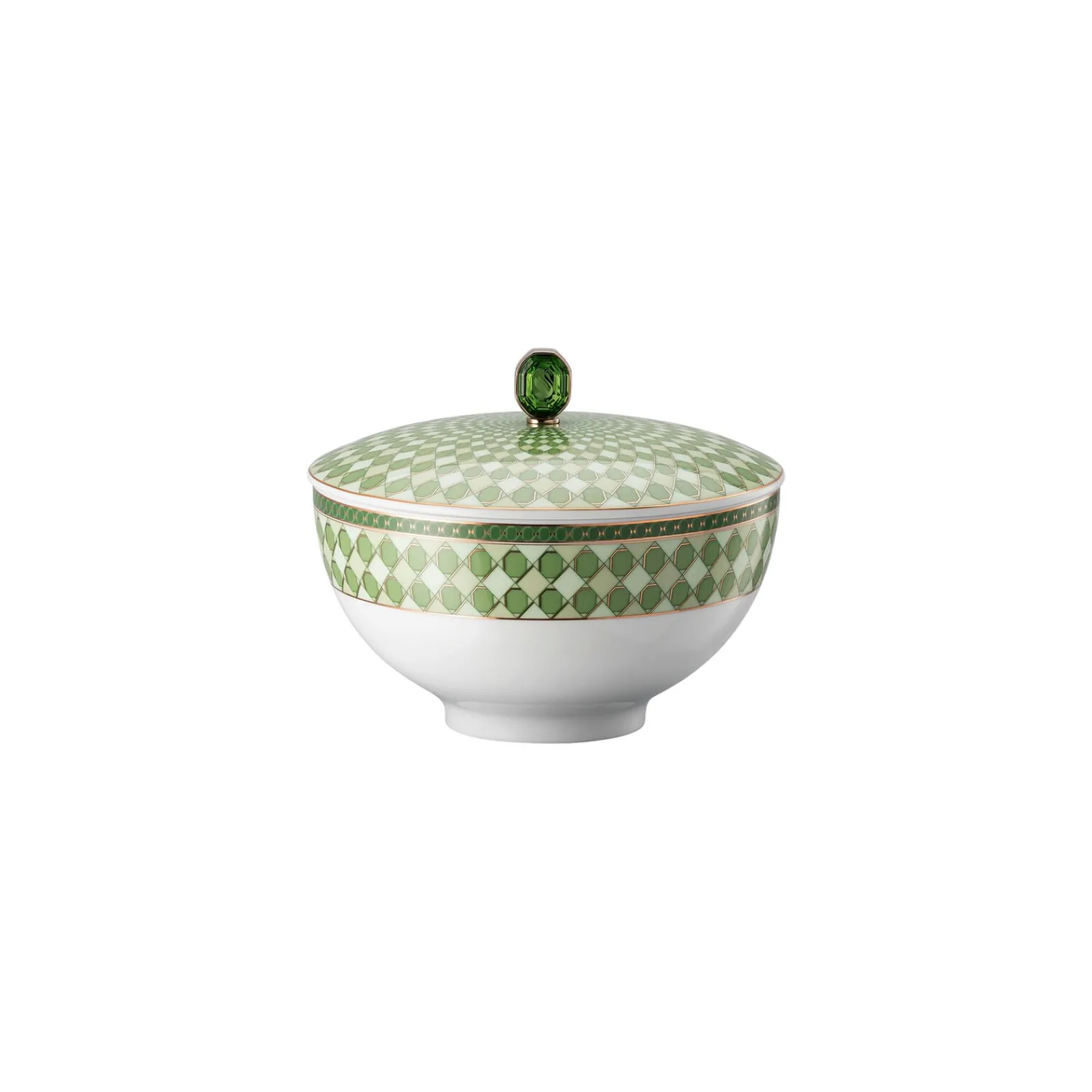 Best Swarovski x Rosenthal Suppenschale 15 cm mit Deckel