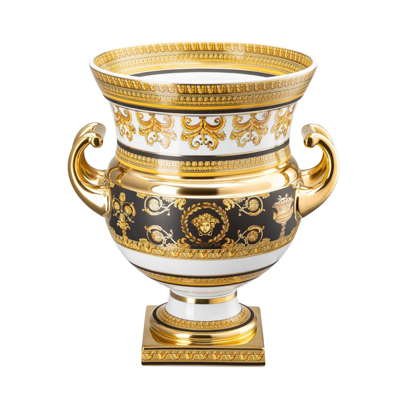 Sale Versace Vase auf Fuß 33 cm