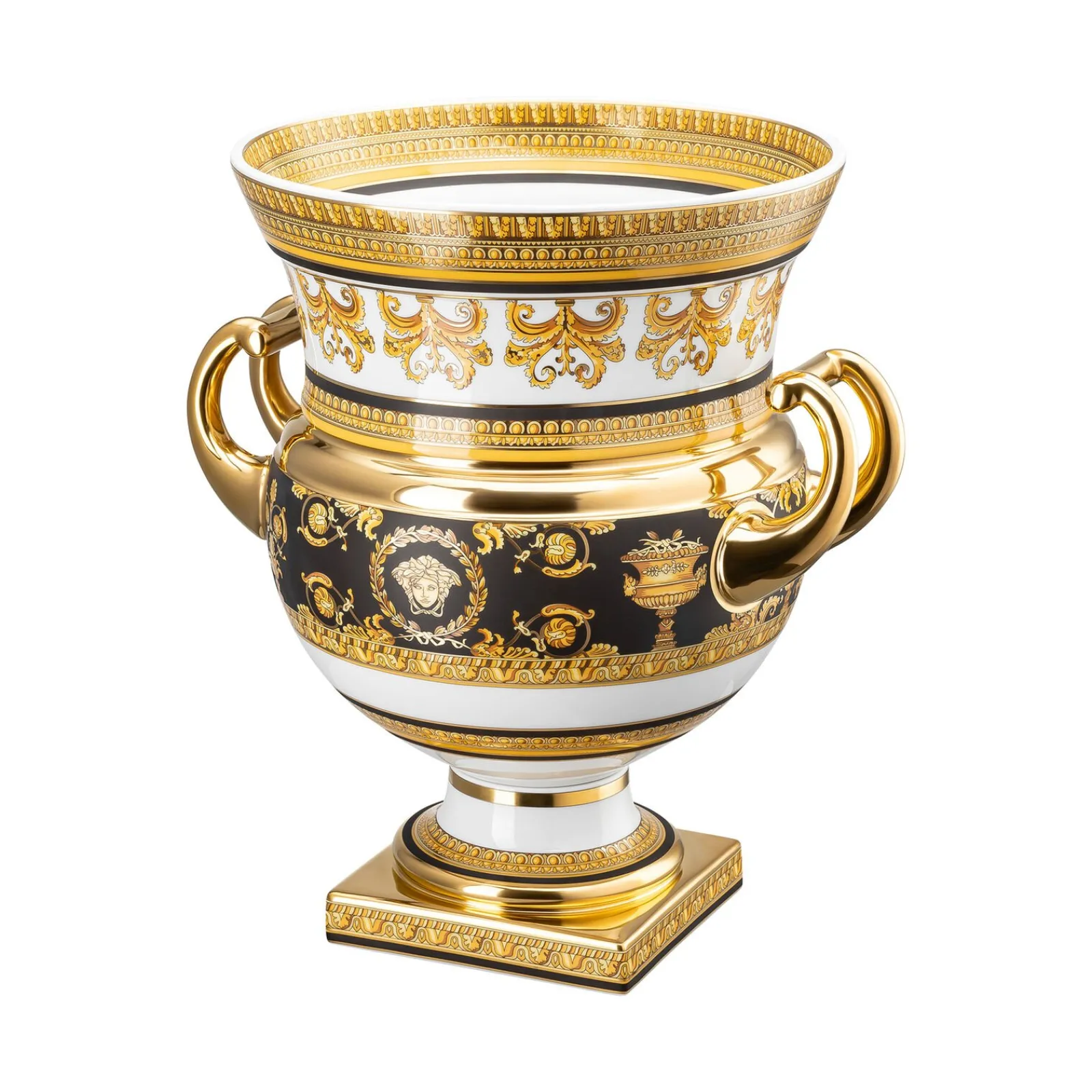 Sale Versace Vase auf Fuß 33 cm