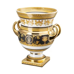 Sale Versace Vase auf Fuß 33 cm