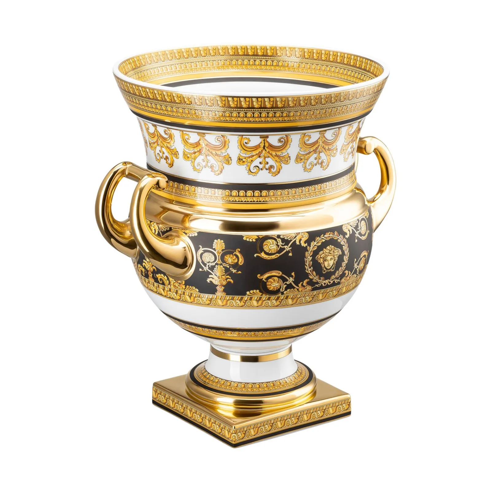 Sale Versace Vase auf Fuß 33 cm
